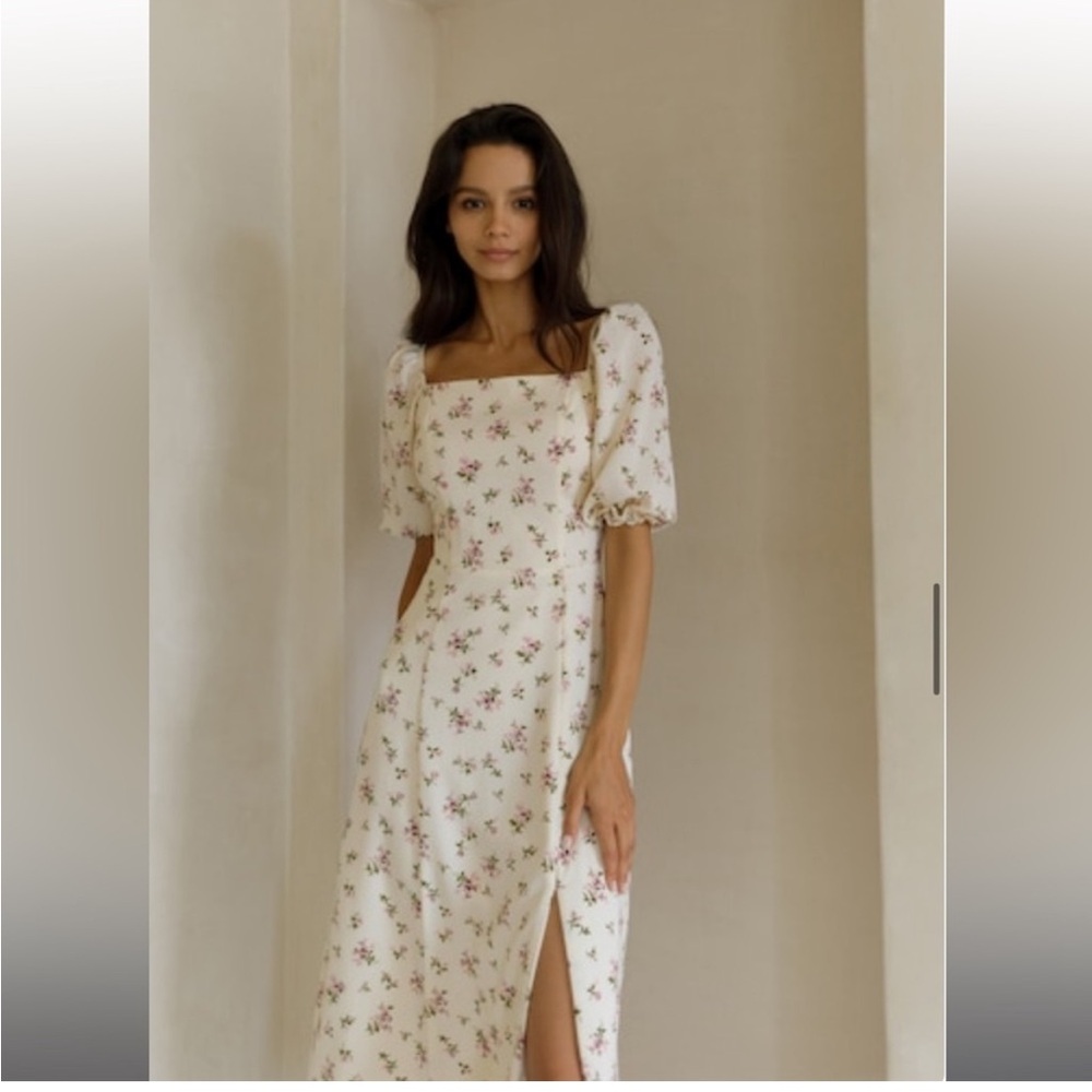 Lichi Floral Puff Sleeve Dress